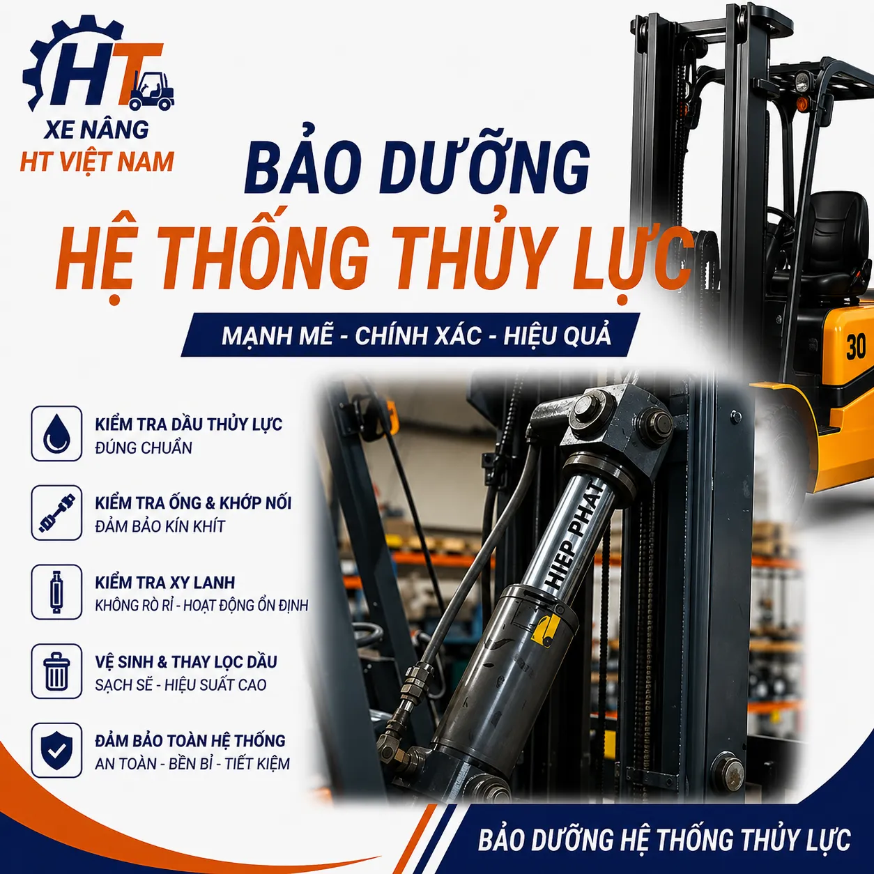 Bảo dưỡng hệ thống thủy lực