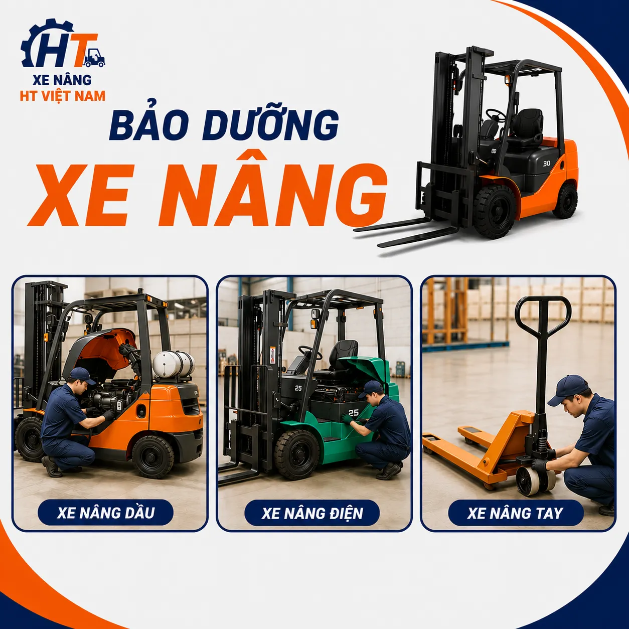 Bảo dưỡng xe nâng
