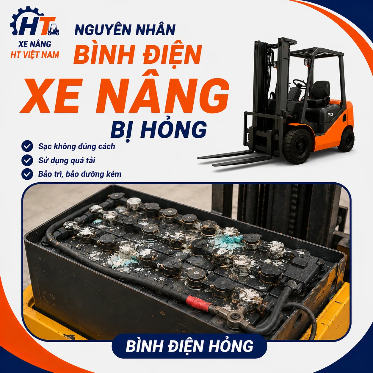 Nguyên nhân bình điện hỏng