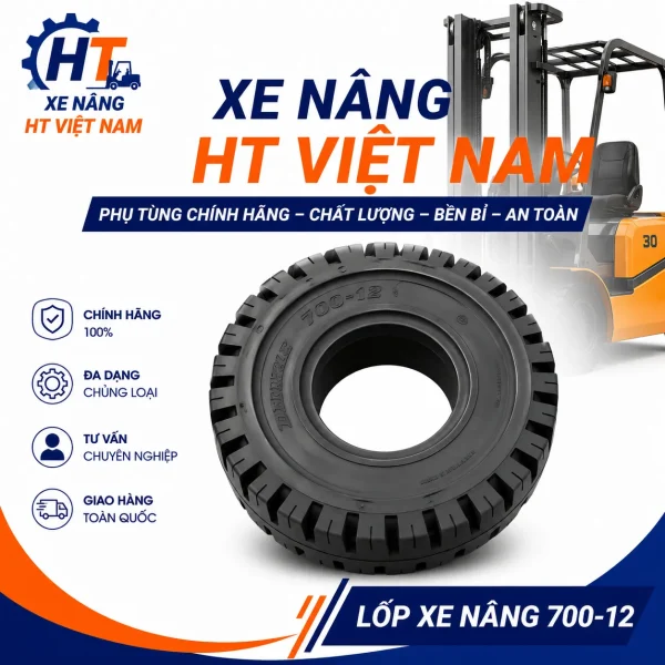 Lốp xe nâng 700-12