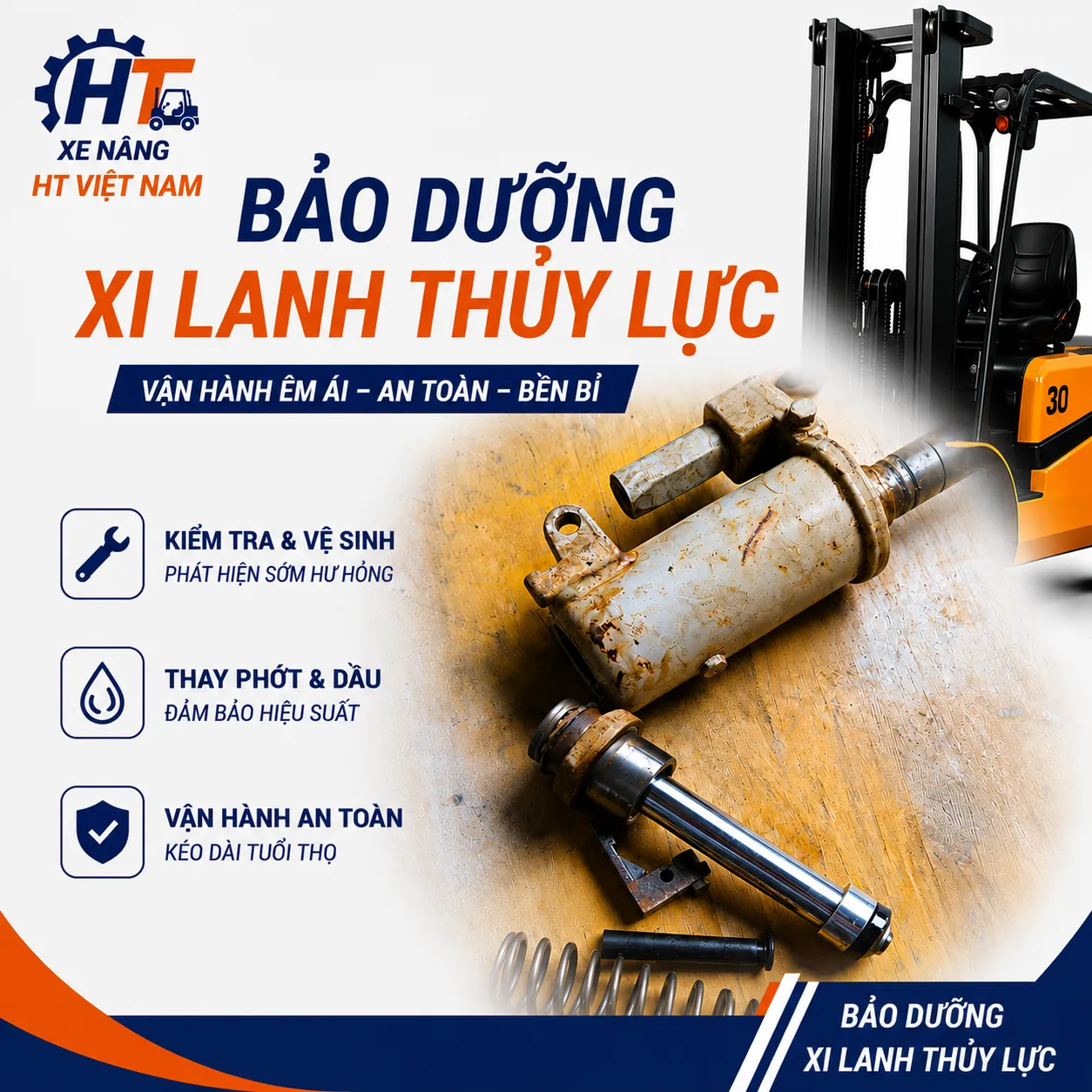 Bảo dưỡng xy lanh thủy lực