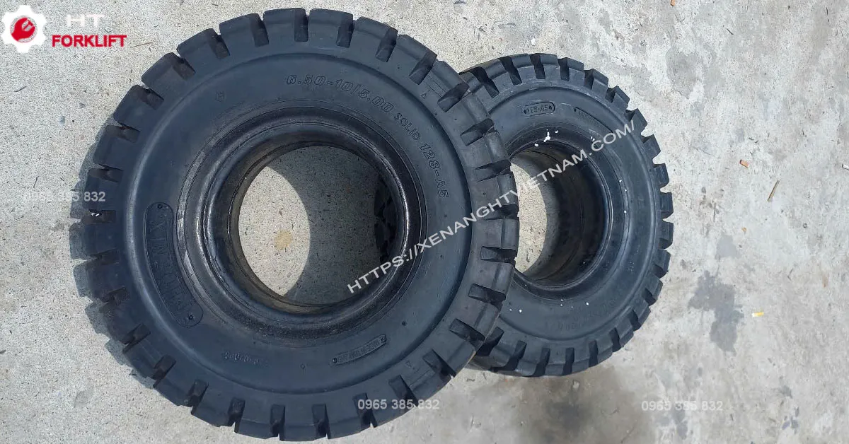 Lốp Xe Nâng 3 Tấn | Kích thước 650-10 & 28x9-15 Lốp xe nâng 3 tấn: Lốp sau 650-10