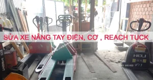 Sửa xe nâng tay tại Đà Nẵng - nâng tay cơ, điện, Reach Truck