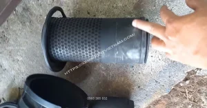 Lọc gió xe nâng quá bẩn