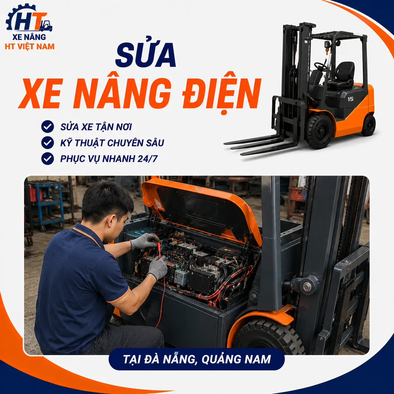 Sửa xe nâng điện tại Đà Nẵng