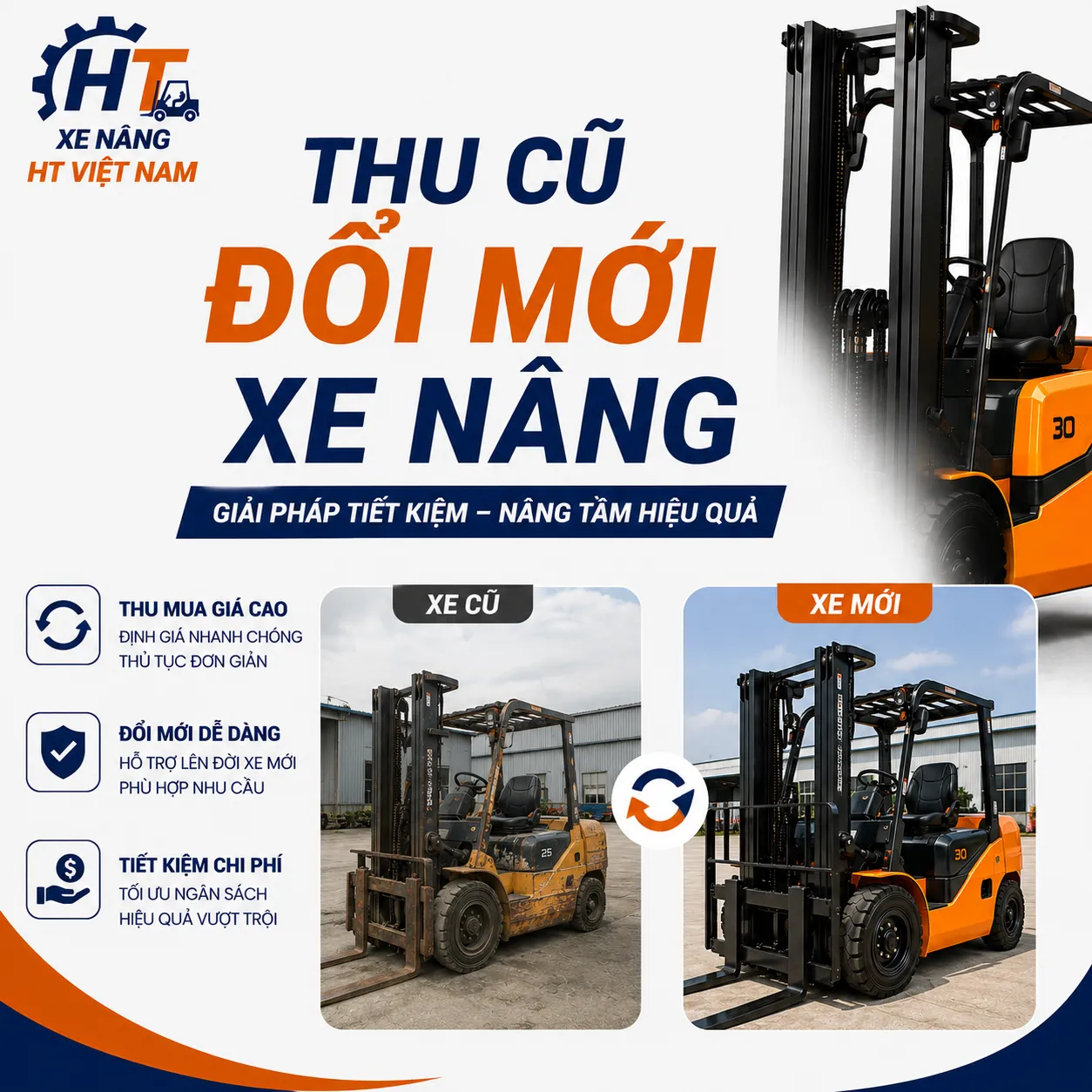 Thu củ đổi mới xe nâng