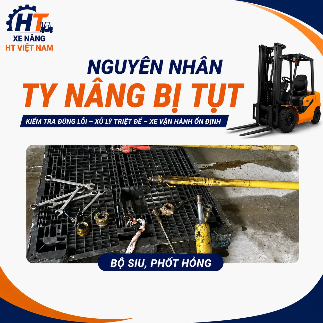 Ty nâng bị tụt