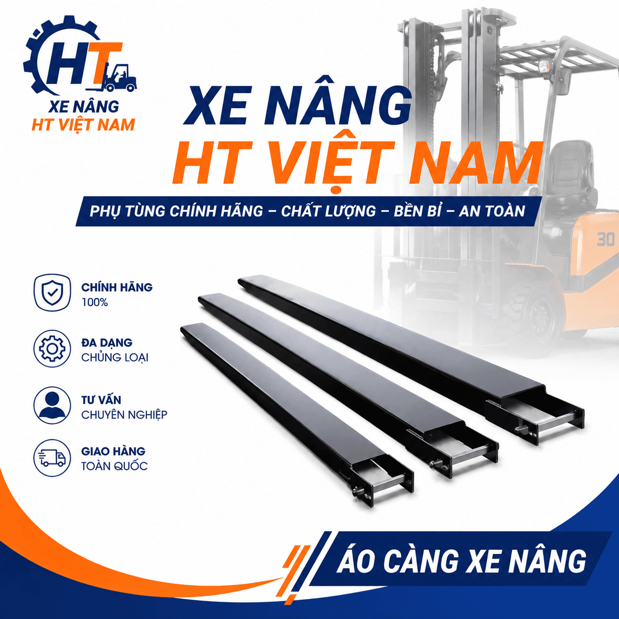 Áo càng xe nâng