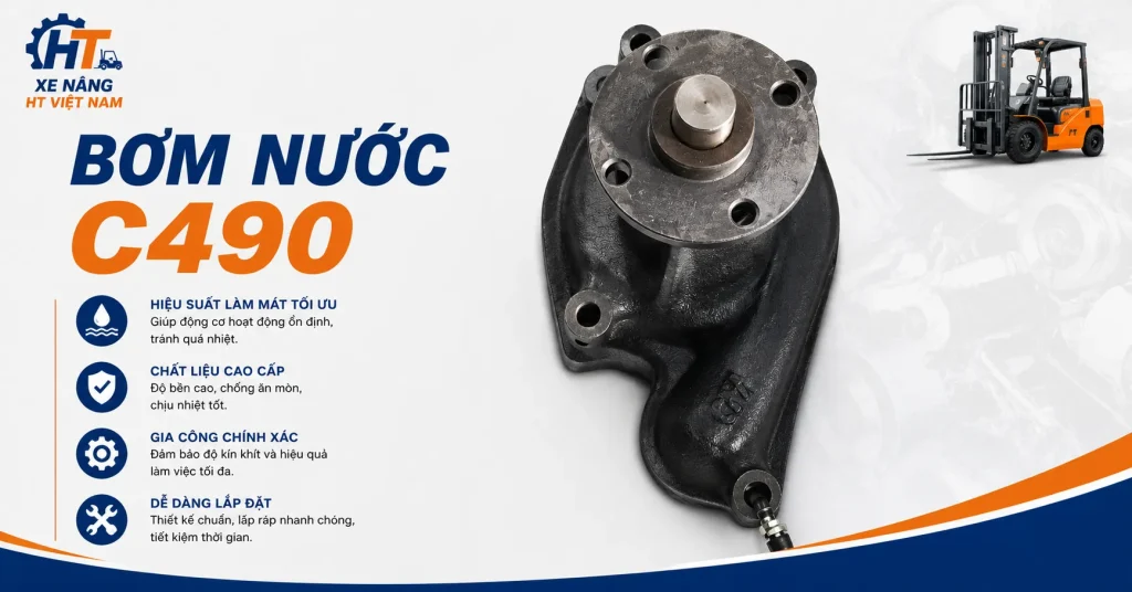 Bơm Nước Động Cơ C490