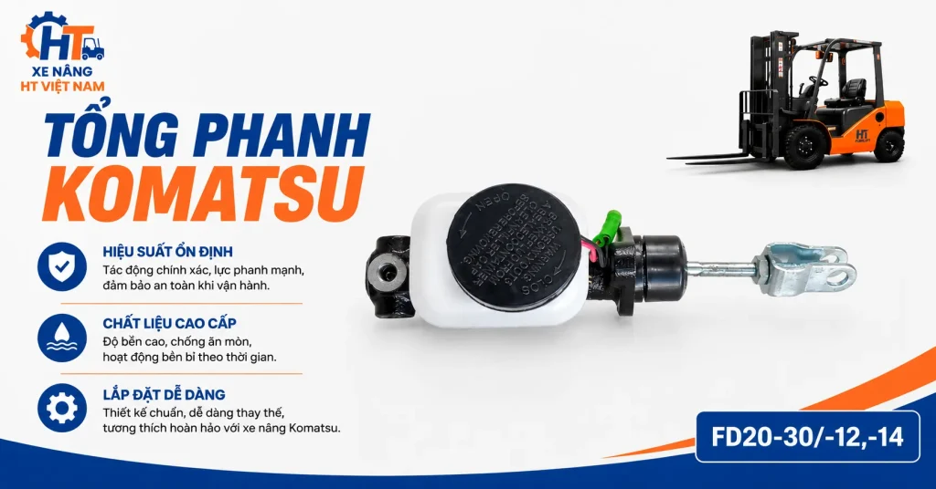 Tổng phanh Komatsu FD20-30/-12,-14 Tổng phanh Komatsu