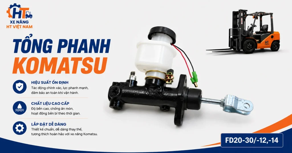 Tổng phanh Komatsu FD20-30/-12,-14 Tổng phanh Komatsu FD20-30